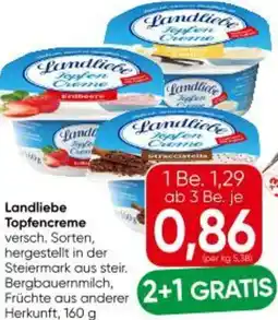 Eurospar Landliebe Topfencreme Angebot