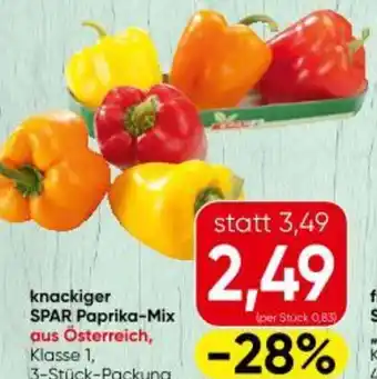 Eurospar knackiger SPAR Paprika-Mix Angebot