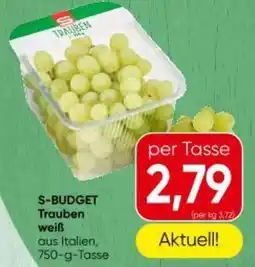 Eurospar S-BUDGET Trauben weiß Angebot