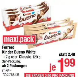Maximarkt Ferrero Kinder Bueno White Angebot