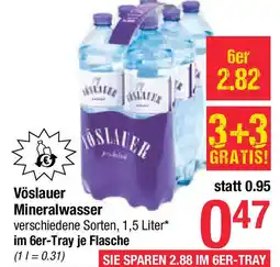 Maximarkt Vöslauer Mineralwasser Angebot