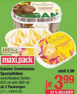 Maximarkt Eskimo Cremissimo Spezialitäten Angebot