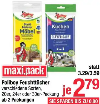 Maximarkt Poliboy Feuchttücher Angebot