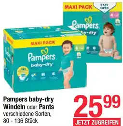 Maximarkt Pampers baby-dry Windeln oder Pants Angebot