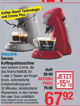 Maximarkt Senseo Kaffeepadmaschine Angebot