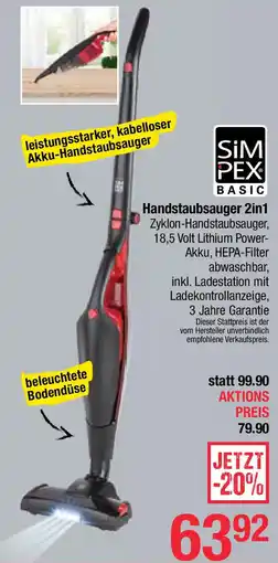 Maximarkt Handstaubsauger 2in1 Angebot