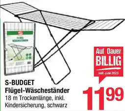 Maximarkt S-BUDGET Flügel-Wäscheständer Angebot