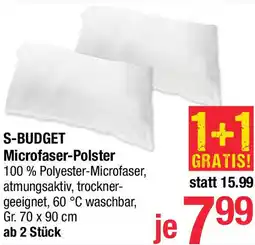 Maximarkt S-BUDGET Microfaser-Polster Angebot