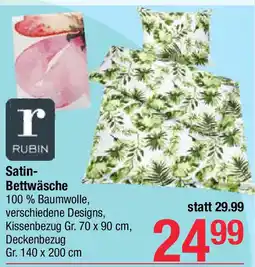 Maximarkt Satin Bettwäsche Angebot