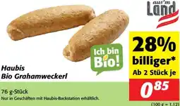 Nah&Frisch Haubis Bio Grahamweckerl Angebot