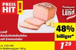 Nah&Frisch Loidl Backofenleberkäse mit Emmentaler Angebot