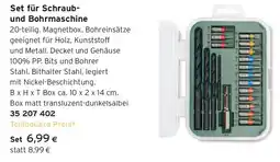 Tchibo Eduscho Set für Schraub und Bohrmaschine Angebot