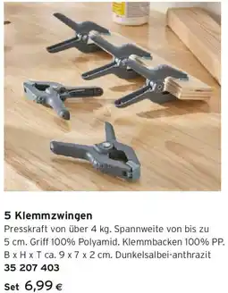 Tchibo Eduscho 5 Klemmzwingen Angebot