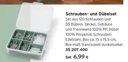 Tchibo Eduscho Schrauben und Dübelset Angebot