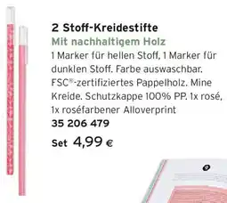 Tchibo Eduscho 2 Stoff Kreidestifte Angebot