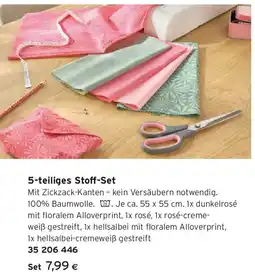 Tchibo Eduscho 5 teiliges Stoff Set Angebot