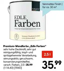 Hellweg Premium WandfarbeFarben Edle Farben Angebot
