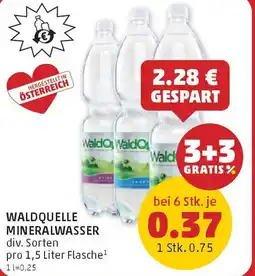 PENNY Waldquelle mineralwasser Angebot
