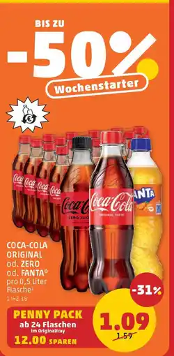 PENNY Coca-cola original od. zero od. fanta Angebot