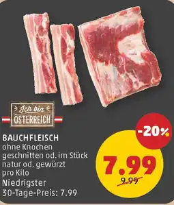 PENNY Bauchfleisch Angebot