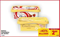 Billa Eskimo Cremissimo div. Sorten Angebot
