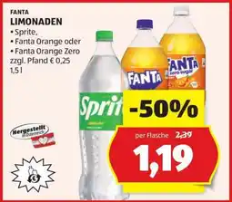 Hofer FANTA LIMONADEN Angebot
