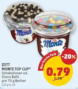 PENNY Zott monte top cup Angebot