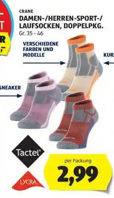 Hofer CRANE DAMEN-/HERREN-SPORT-/LAUFSOCKEN, DOPPELPKG Angebot