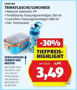 Hofer CROFTON TRINKFLASCHE/LUNCHBOX Angebot