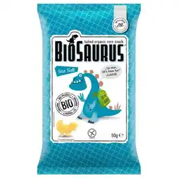 dm BioSaurus Kindersnack Gebackener Bio-Mais Sea Salt Angebot