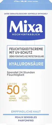 dm Mixa Feuchtigkeitscreme LSF 50 Angebot