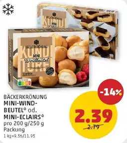 PENNY Bäckerkrönung mini windbeutel Angebot