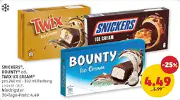 PENNY Snickers, bounty od. twix ice cream Angebot