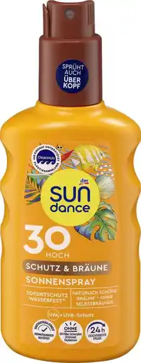 dm Sundance Schutz-Bräune Sonnenspray LSF30 Angebot
