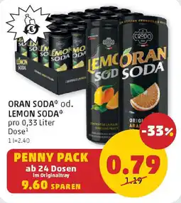 PENNY Oran soda od. lemon soda Angebot