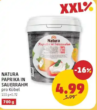 PENNY Natura paprika in sauerrahm Angebot