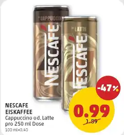PENNY Nescafe eiskaffee Angebot