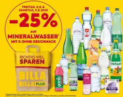 Billa Mineralwasser mit & ohne geschmack Angebot
