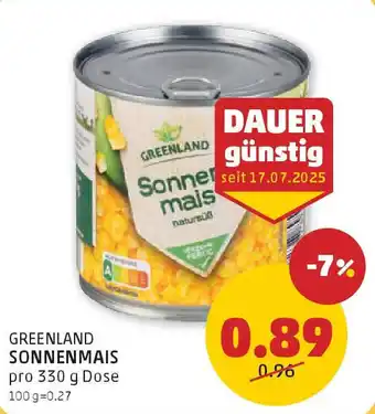 PENNY Greenland sonnenmais Angebot