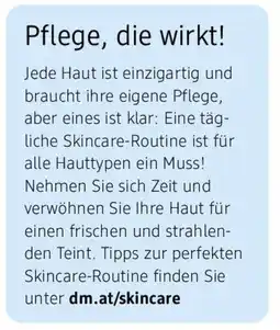 dm dm.at/skincare Angebot