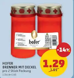 PENNY Hofer brenner mit deckel Angebot