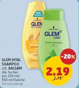 PENNY Glem vital shampoo od. balsam Angebot