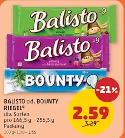 PENNY Balisto od. bounty riegel Angebot