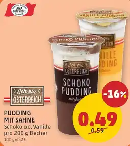 PENNY Pudding mit sahne Angebot