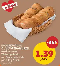 PENNY Bäckerkrönung oliven fetawurzel Angebot