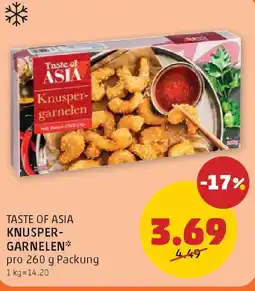 PENNY Taste of asia knuspergarnelen Angebot