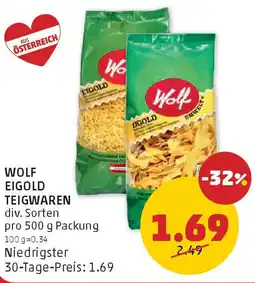 PENNY Wolf eigold teigwaren Angebot