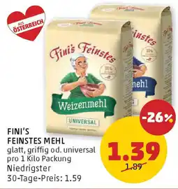 PENNY Fini's feinstes mehl Angebot