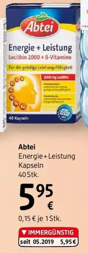 dm Abtei Energie + Leistung Kapseln Angebot