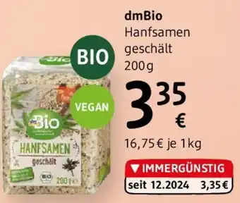dm dmBio Hanfsamen geschält Angebot